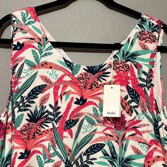 Hatley | NEW Meghan midi dress Pineapple Smoothie women’s XL NWT sleeveless - Picture 4 of 9